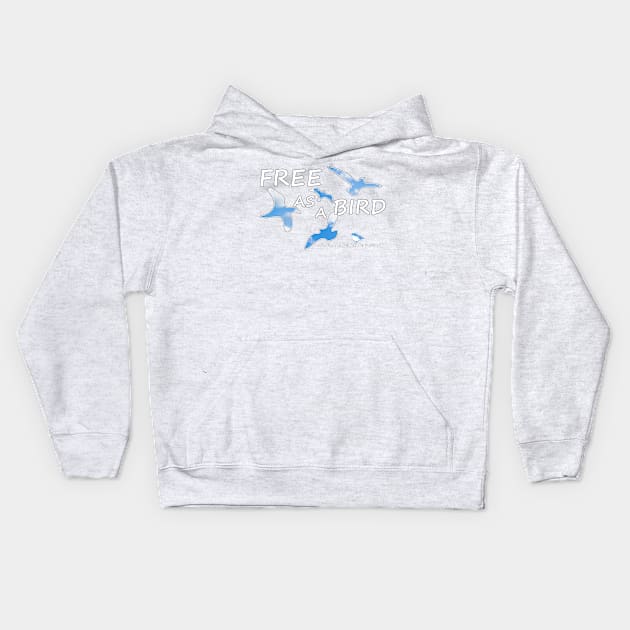 Free as a Bird Kids Hoodie by Andrea Matarazzo